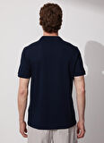 Fabrika Polo Yaka Düz Lacivert Erkek T-Shirt MERS FATHER