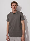 Fabrika Polo Yaka Düz Haki Erkek T-Shirt MERS FATHER