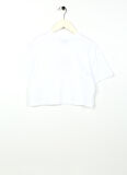 Beyaz Kız Çocuk Bisiklet Yaka Kısa Kollu Baskılı T-Shirt ROTA GIRL