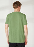 Discovery Expedition Haki Erkek Bisiklet Yaka Kısa Kollu Relaxed Baskılı T-Shirt HAMMER