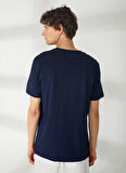 Discovery Expedition Lacivert Erkek Bisiklet Yaka Kısa Kollu Relaxed Baskılı T-Shirt HARDAP