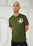 Discovery Expedition Haki Erkek Bisiklet Yaka Kısa Kollu Baskılı T-Shirt MERCAN