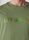 Discovery Expedition Haki Erkek Bisiklet Yaka Kısa Kollu Relaxed Baskılı T-Shirt HOLDEN