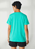 Mint Kadın Bisiklet Yaka Kısa Kollu Baskılı T-Shirt W-HOLDEN