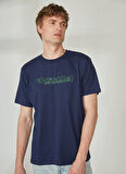 Discovery Expedition Lacivert Erkek Bisiklet Yaka Kısa Kollu Relaxed Baskılı T-Shirt WILD