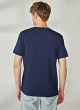 Discovery Expedition Lacivert Erkek Bisiklet Yaka Kısa Kollu Relaxed Baskılı T-Shirt WILD