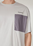Discovery Expedition Gri Erkek Bisiklet Yaka Kısa Kollu Loose Fit T-Shirt OLA