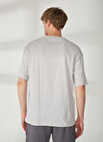 Discovery Expedition Gri Erkek Bisiklet Yaka Kısa Kollu Loose Fit T-Shirt OLA