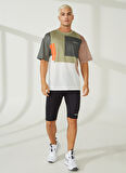Discovery Expedition Haki Erkek Bisiklet Yaka Kısa Kollu Loose Fit Baskılı T-Shirt MARSA