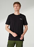 Discovery Expedition Siyah Erkek Bisiklet Yaka Kısa Kollu Relaxed Baskılı T-Shirt SAWA