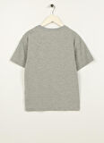 Aeropostale Baskılı Gri Melanj Erkek Çocuk T-Shirt 23SAB-41