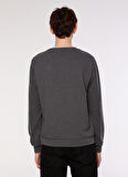 New Brand Bisiklet Yaka Antrasit Erkek Sweatshırt OLIV