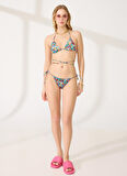 Mavi - Kırmızı - Turuncu Kadın Bikini Takım 212-1003