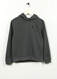 Düz Erkek Çocuk Gri Melanj Sweatshırt D3WB-SWT10