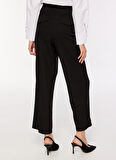 Yüksek Bel Bol Kesim Siyah Kadın Pantolon FC3WL-PNT29