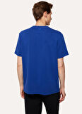 Fabrika Bisiklet Yaka Düz Saks Erkek T-Shirt F3WM-TST128