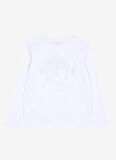 Baskılı Beyaz Kız Çocuk T-Shirt D3WG-TST1