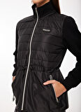 Discovery Expedition Siyah Kadın Dik Yaka Kapitone Sweatmont D3WL-SWT10