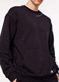 Aeropostale Bisiklet Yaka Baskılı Lacivert Erkek Sweatshırt A3WM-SWT6
