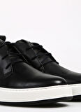 Fabrika Siyah Erkek Deri Sneaker BELFORD