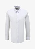 Fabrika Beyaz Erkek Slim Fit Gömlek F4SM-GML 1003