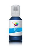 QC Epson L3110 Uyumlu Yazıcı Mürekkebi 140ml C Cyan Mavi Dye