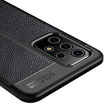 Samsung Galaxy A72 Kılıf Focus Deri Desen Silikon Kapak