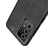Samsung Galaxy A72 Kılıf Focus Deri Desen Silikon Kapak