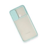 Samsung Galaxy A11 Kılıf Palm Buzlu Kamera Sürgülü Silikon - Turkuaz