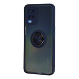 Newface Oppo A54 4G Kılıf Montreal Yüzüklü Silikon Kapak - Lacivert