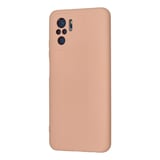 Newface Xiaomi Redmi Note 10 Kılıf Nano içi Kadife Silikon - Pudra
