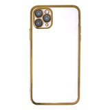 iPhone 11 Pro Max Kılıf Kamera Korumalı Lensli Silikon - Gold