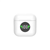 Konfulon BTS12 Kablosuz Dijital Şarj Göstergeli Bluetooth Kulaklık - Beyaz