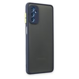Newface Samsung Galaxy M52 5G Kılıf Montreal Silikon Kapak - Lacivert