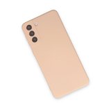 Samsung Galaxy S21 Plus Kılıf Nano İçi Kadife Silikon - Pudra