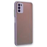 Samsung Galaxy A03s Kılıf Montreal Silikon Kapak - Mor