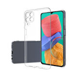 Samsung Galaxy M33 5G Kılıf Kamera Korumalı Silikon Şeffaf Kapak