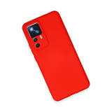 Xiaomi Mi 12t Pro Kılıf Nano İçi Kadife Silikon - Kırmızı