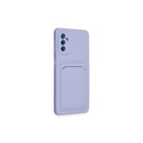 Samsung Galaxy A14 4g Kılıf Kelvin Kartvizitli Silikon - Lila