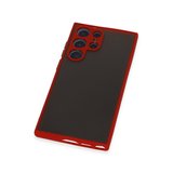 Newface Samsung Galaxy S23 Ultra Kılıf Montreal Silikon Kapak - Kırmızı