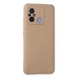 Newface Xiaomi Redmi 12C Kılıf Nano içi Kadife Silikon - Pudra