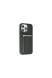 Fuchsia iPhone 14 Pro ile Uyumlu Kılıf HD Deri Luxury Magnet Kartvizitli Kapak - Koyu Yeşil