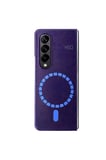 Fuchsia Samsung Galaxy Z Fold 3 ile Uyumlu Kılıf HBC-156 Forum Magneticsafe Kapak - Derin Mor