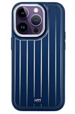 Fuchsia iPhone 14 Pro Max ile Uyumlu Kılıf HBC-190 Kolaj Kapak - Lacivert
