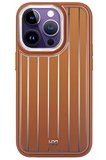 Fuchsia iPhone 15 Pro Max ile Uyumlu Kılıf HBC-190 Kolaj Kapak - Kahverengi