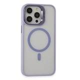 iPhone 15 Pro Max Kılıf Roblox Lens Magsafe Standlı Kapak - Lila