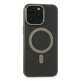 Newface iPhone 15 Pro Max Kılıf Lodos Magneticsafe Mat Kapak - Titan Gri