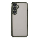 Samsung Galaxy S23 Fe Kılıf Kamera Korumalı Lensli Silikon - Yeşil