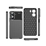 Xiaomi Redmi 13C Kılıf Focus Carbon Silikon Kapak