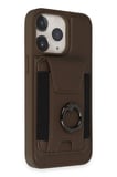 Fuchsia iPhone 15 Pro Max ile Uyumlu HBC-228 Havana Magnet Kartvizitli Kapak - Titan Gri
